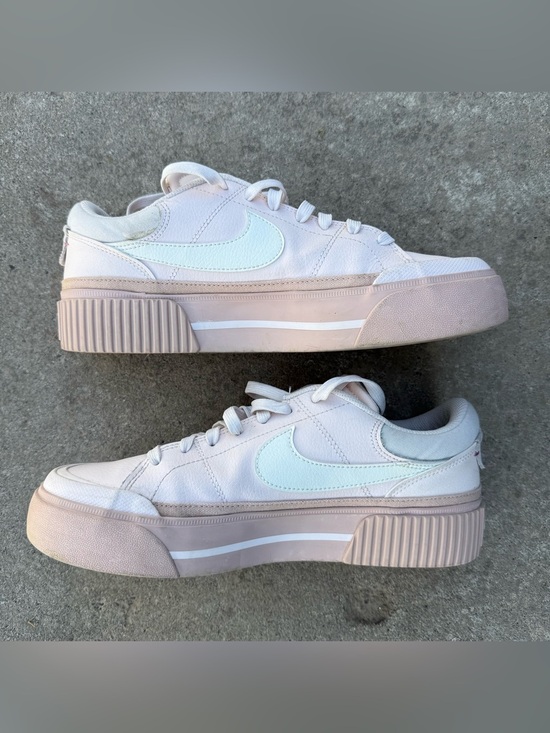 Nike Shoes - Nike Court Legacy Lift Women's Platform Sneaker - Light Pink/White Size 10